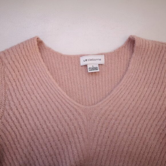 2/$30.00 - Liz Claiborne Ladies Light Pink with Scarf Tunic/Sweater - Picture 6 of 11